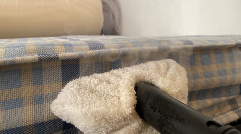 steam cleaning a mattress