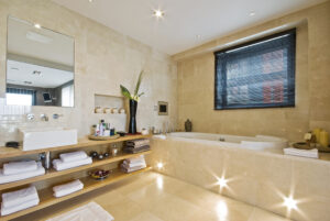 luxury clean bathroom