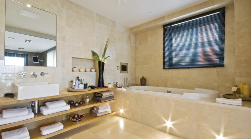 luxury clean bathroom